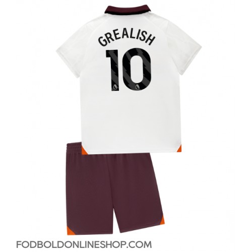 Manchester City Jack Grealish #10 Udebane Trøje Børn 2023-24 Kortærmet (+ Korte bukser)